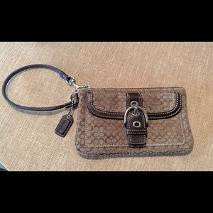 Coach Soho Signature Pocket Wristlet